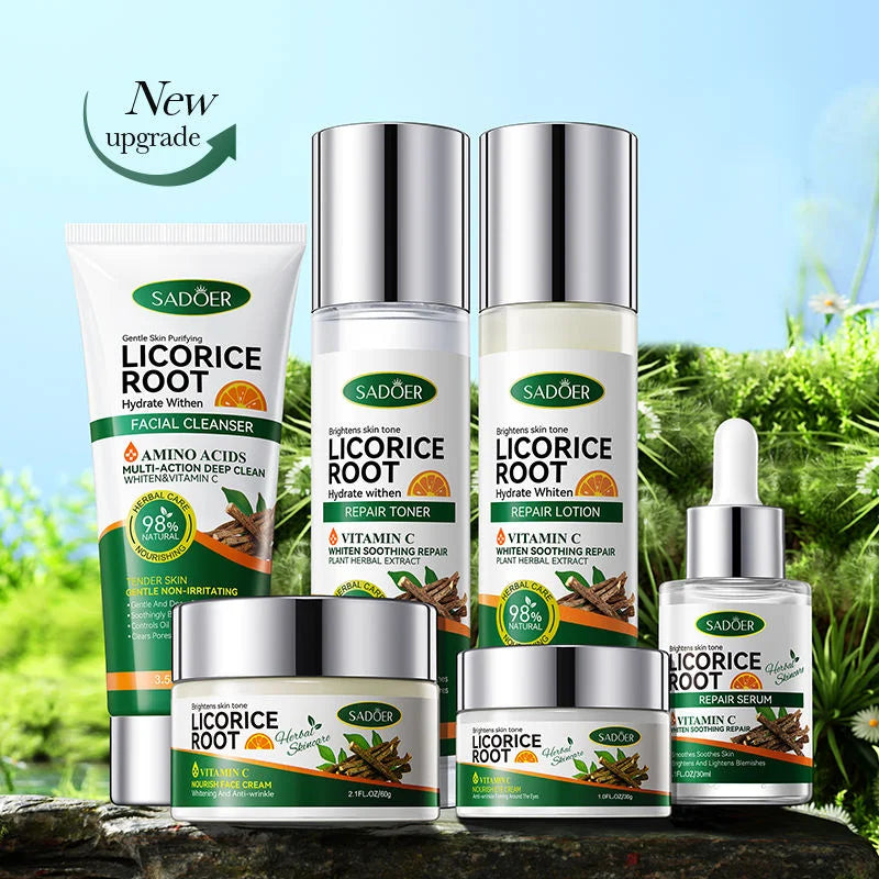 Sadoer - Licorice Root Whitening Skin Care Set 6 pieces (Original)