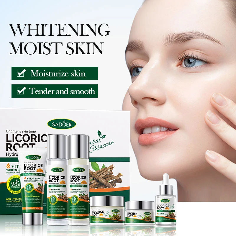 Sadoer - Licorice Root Whitening Skin Care Set 6 pieces (Original)