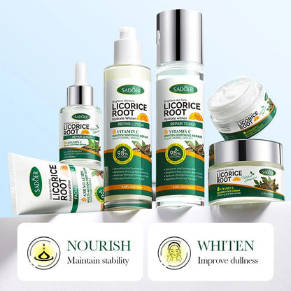 Sadoer - Licorice Root Whitening Skin Care Set 6 pieces (Original)