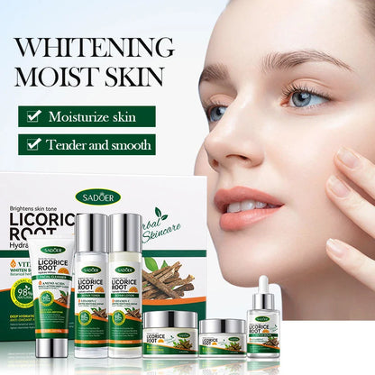 Sadoer - Licorice Root Whitening Skin Care Set 6 pieces (Original)